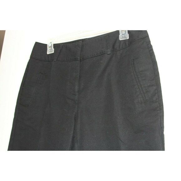 Dana Buchman Signature Short Bermuda Walking Black Cotton Womens Size 10 - Picture 2 of 5